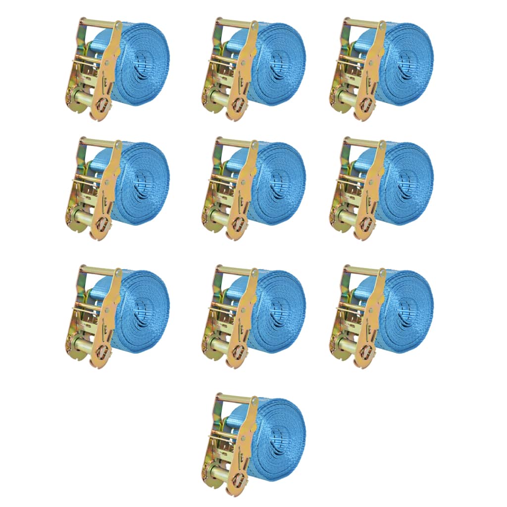 Spanbanden 2 ton 6mx38mm blauw 10 st is nu te koop bij PeponiXL, paradijselijk wonen!
