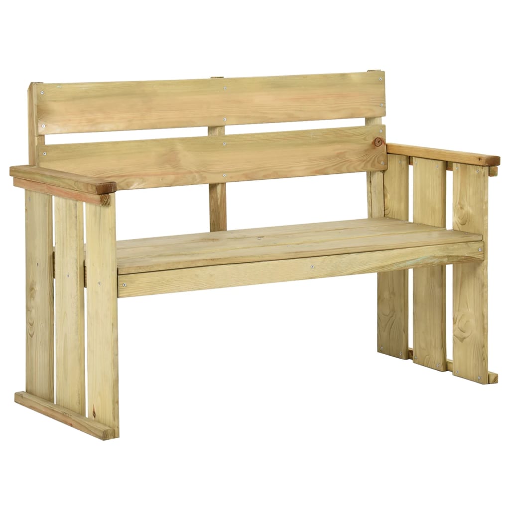 Tuinbank 121 cm geïmpregneerd grenenhout is nu te koop bij PeponiXL, paradijselijk wonen!