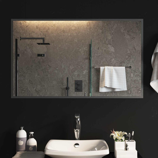 LED Badkamer Spiegel Transparant 100 x 60 cm gehard glas is nu te koop bij PeponiXL, paradijselijk wonen!