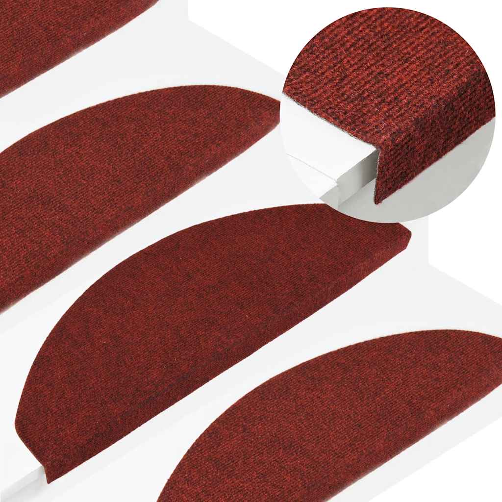 Trapmatten zelfklevend 15 st 65x22,5x3,5 cm rood is nu te koop bij PeponiXL, paradijselijk wonen!
