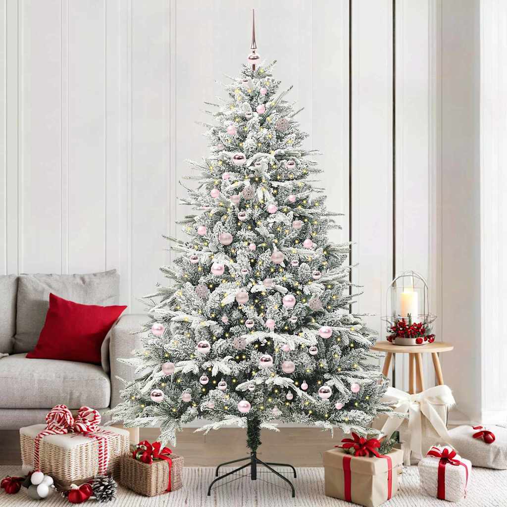 Artificial Pre-lit Kerstboom met Ballenset Groen 210 cm is nu te koop bij PeponiXL, paradijselijk wonen!