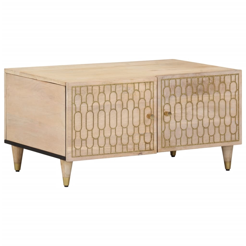 Salontafel 80x50x40 cm massief mangohout is nu te koop bij PeponiXL, paradijselijk wonen!