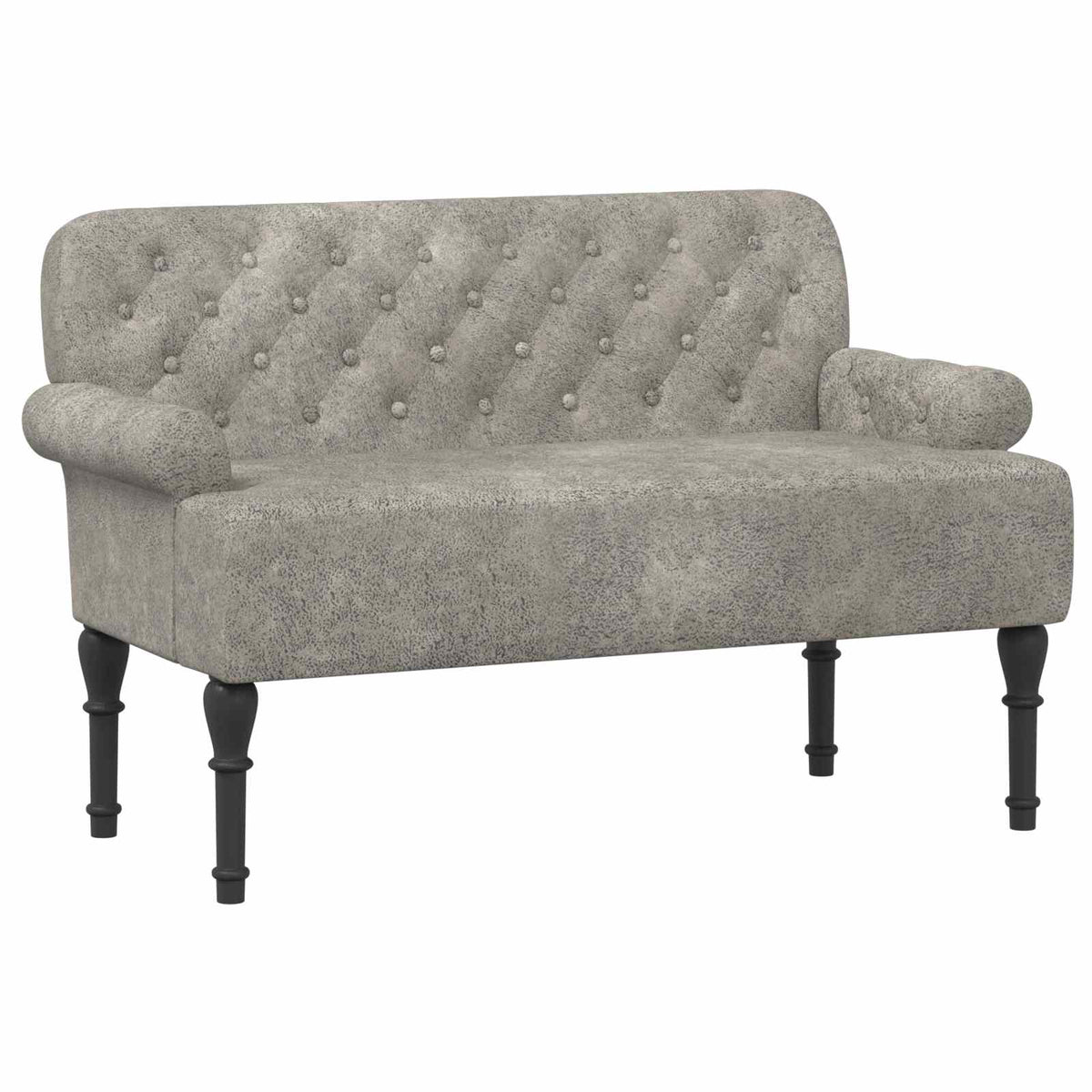 Loungebank met knopencomfort Lichtgrijs 120 x 65 x 78 cm is nu te koop bij PeponiXL, paradijselijk wonen!
