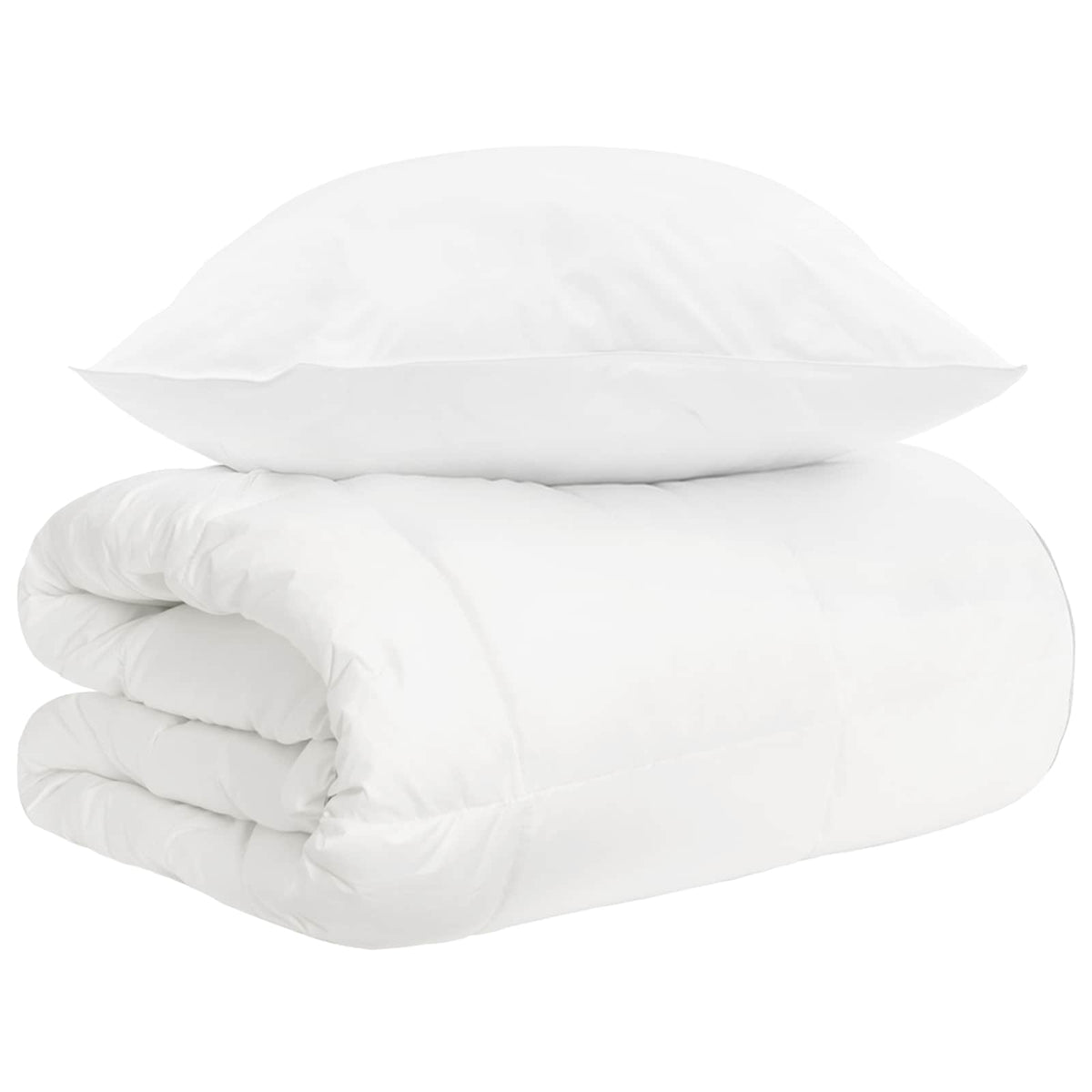 Dekbedset 2 st Wit Bamboevezel is nu te koop bij PeponiXL, paradijselijk wonen!