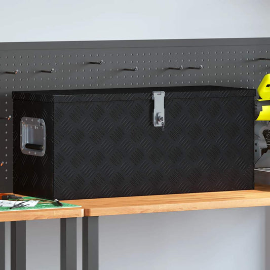 Aluminium kist trapezoïde 70x24x42 cm zilverkleurig is nu te koop bij PeponiXL, paradijselijk wonen!