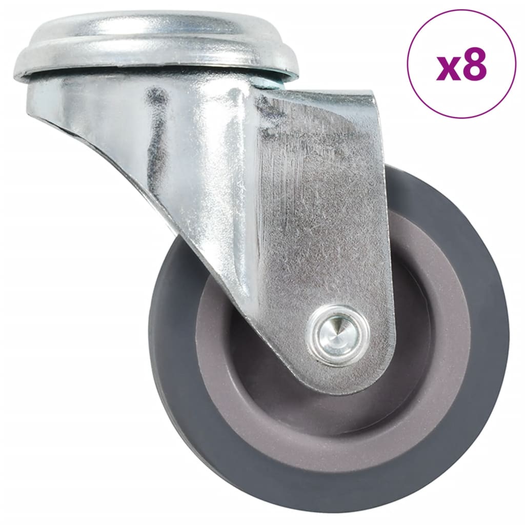 8 st Zwenkwielen met boutgaten 50 mm is nu te koop bij PeponiXL, paradijselijk wonen!