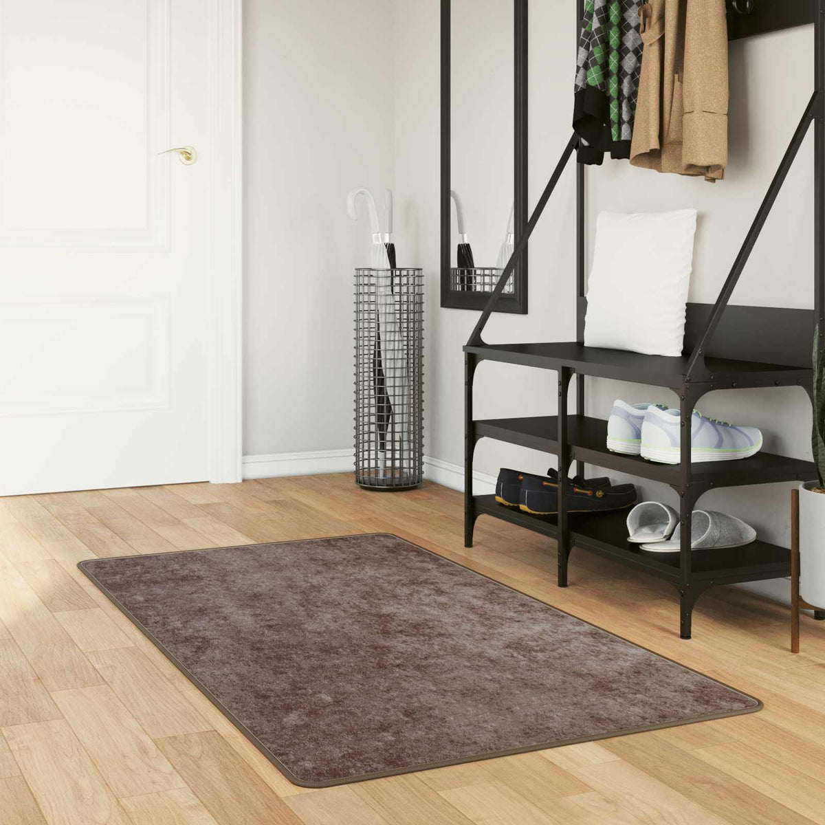 Vloerkleedloper MARSA Grijs 80 x 200 cm Polyester en PVC is nu te koop bij PeponiXL, paradijselijk wonen!
