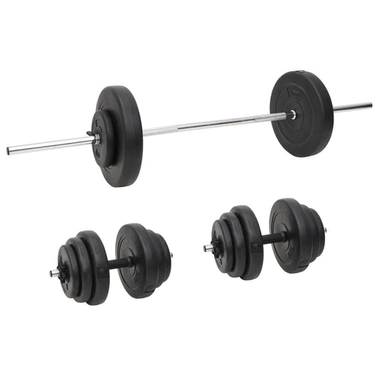 Halterset met gewichten 60 kg is nu te koop bij PeponiXL, paradijselijk wonen!