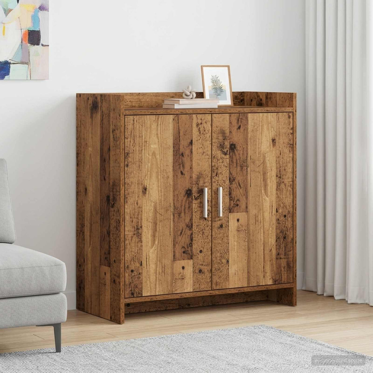 Dressoir Oud hout 72 x 36 x 80 cm Bewerkt hout is nu te koop bij PeponiXL, paradijselijk wonen!