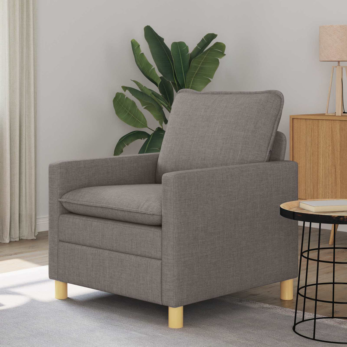 Bank Taupe Stof is nu te koop bij PeponiXL, paradijselijk wonen!