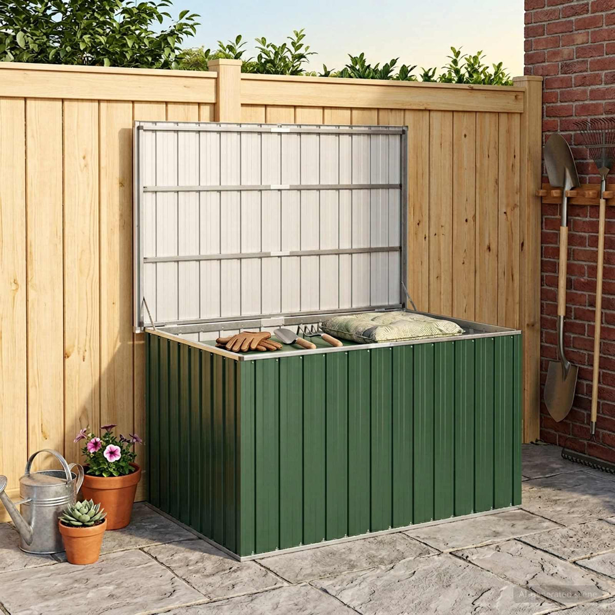 Tuinbox 149x99x93 cm groen is nu te koop bij PeponiXL, paradijselijk wonen!