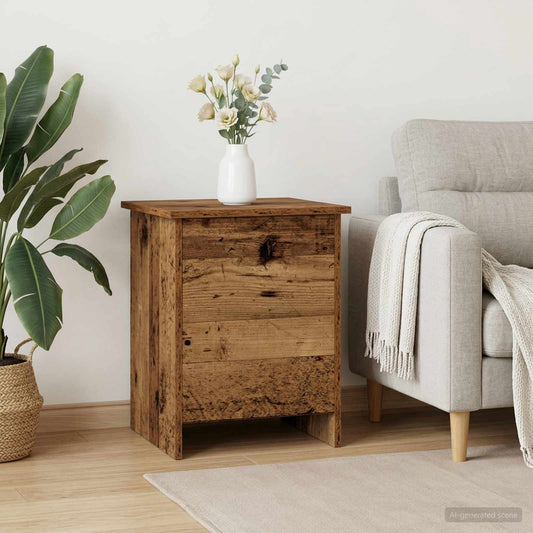 Opbergkist met opslag Oud hout 40 x 40 x 50 cm Bewerkt hout is nu te koop bij PeponiXL, paradijselijk wonen!