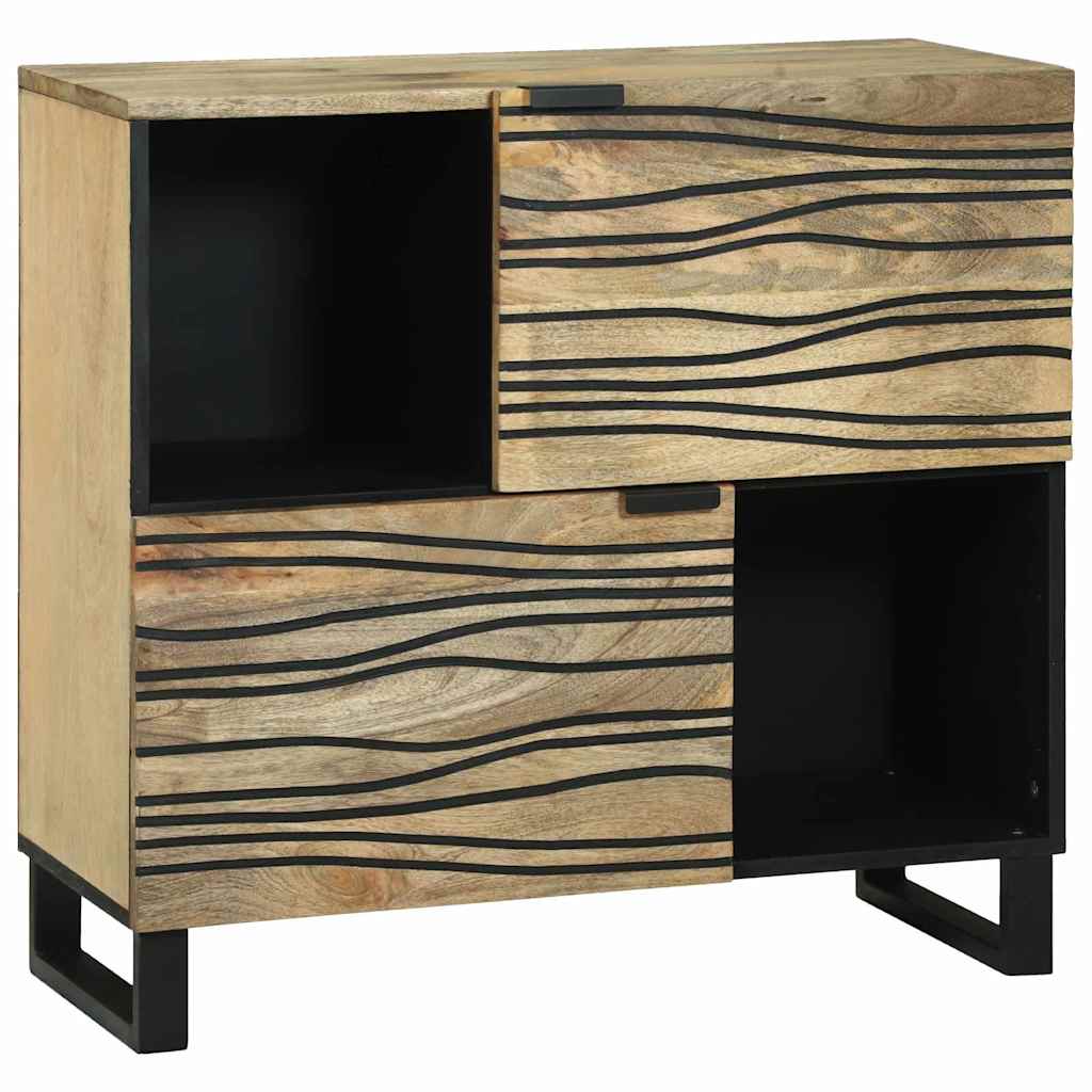 Dressoir Bruin 80 x 33 x 75 cm massief mangohout is nu te koop bij PeponiXL, paradijselijk wonen!