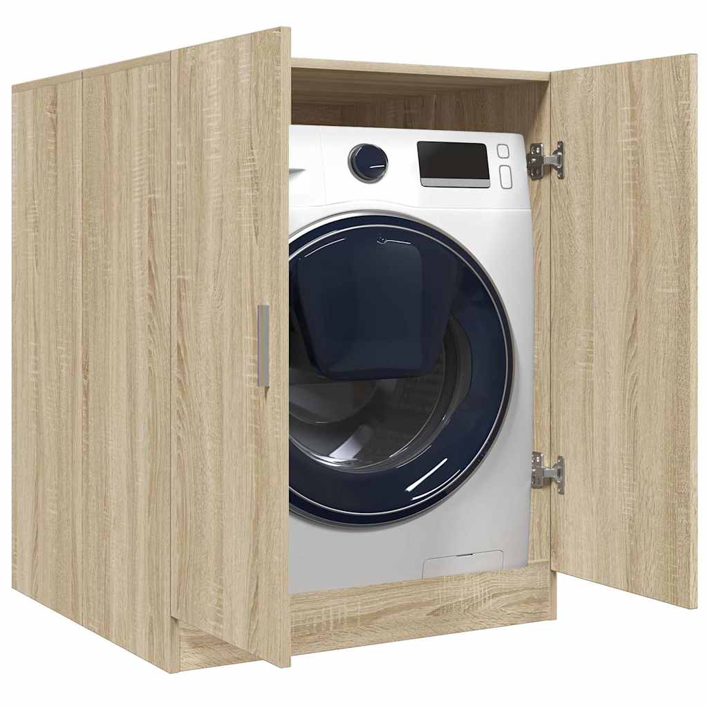Wasmachinekast 70,5x71,5x91,5 cm sonoma eikenkleurig is nu te koop bij PeponiXL, paradijselijk wonen!