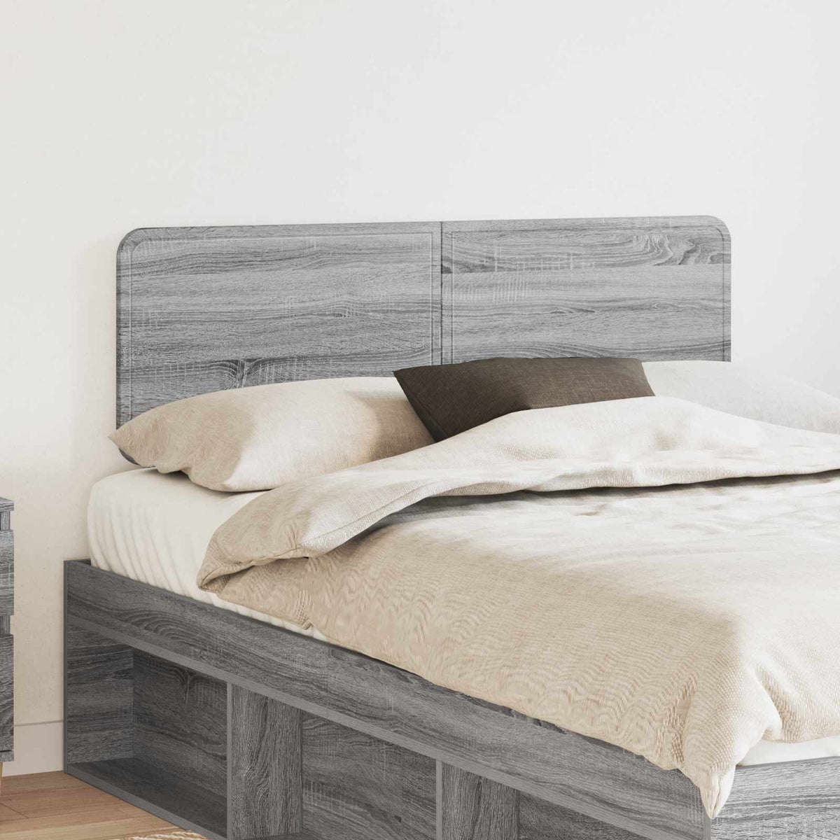 Hoofdbord Grijs Sonoma Bewerkt hout is nu te koop bij PeponiXL, paradijselijk wonen!