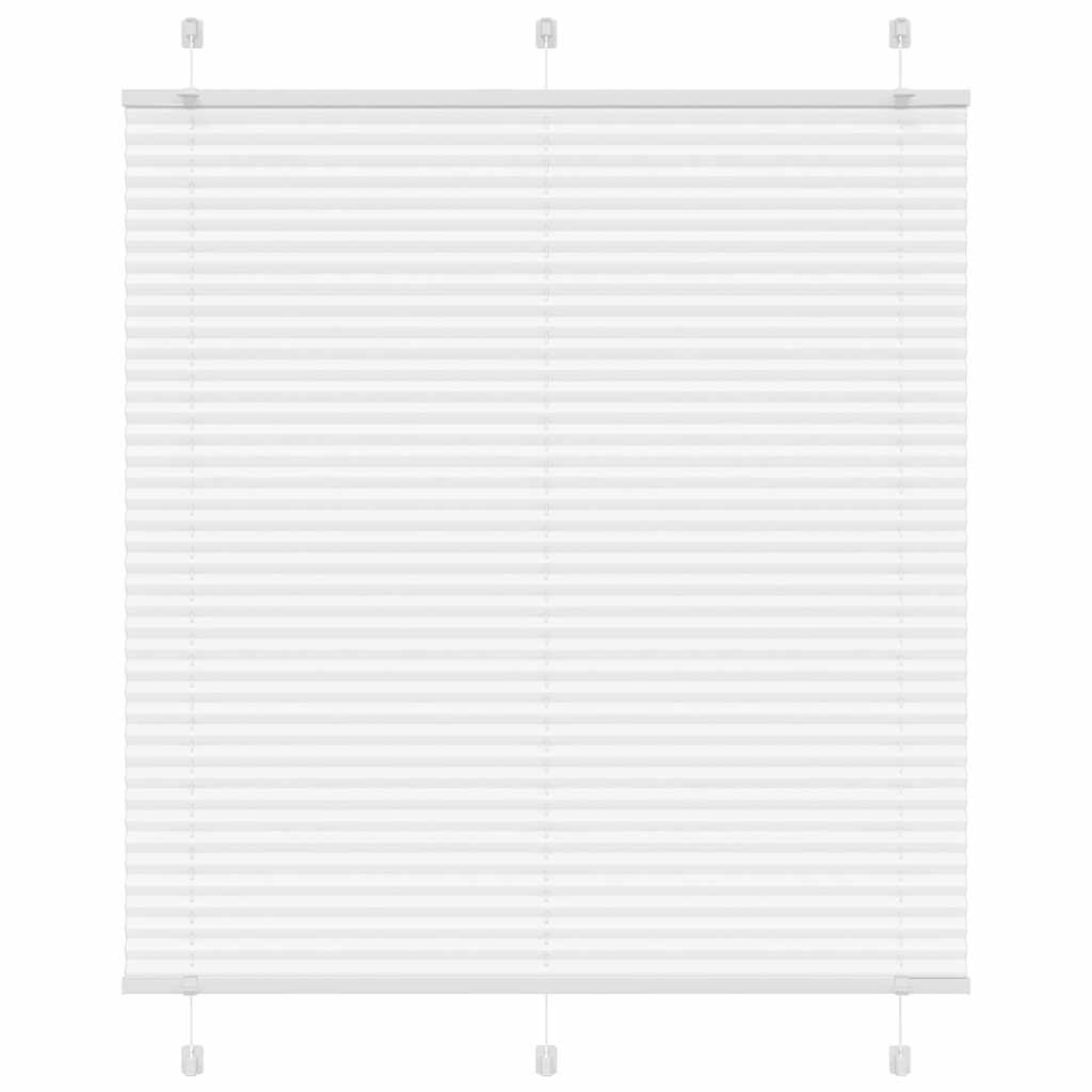 Plissé rolgordijn 120x100cm stofbreedte 119,4cm polyester wit is nu te koop bij PeponiXL, paradijselijk wonen!
