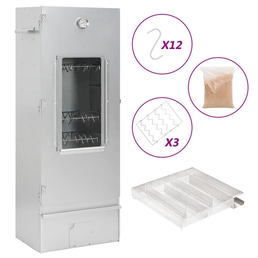BBQ-rookoven met koude rookgenerator gegalvaniseerd staal is nu te koop bij PeponiXL, paradijselijk wonen!