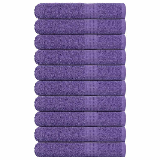 Handdoeken FROGN 10 st 100x200 cm 360 g/m² paars is nu te koop bij PeponiXL, paradijselijk wonen!