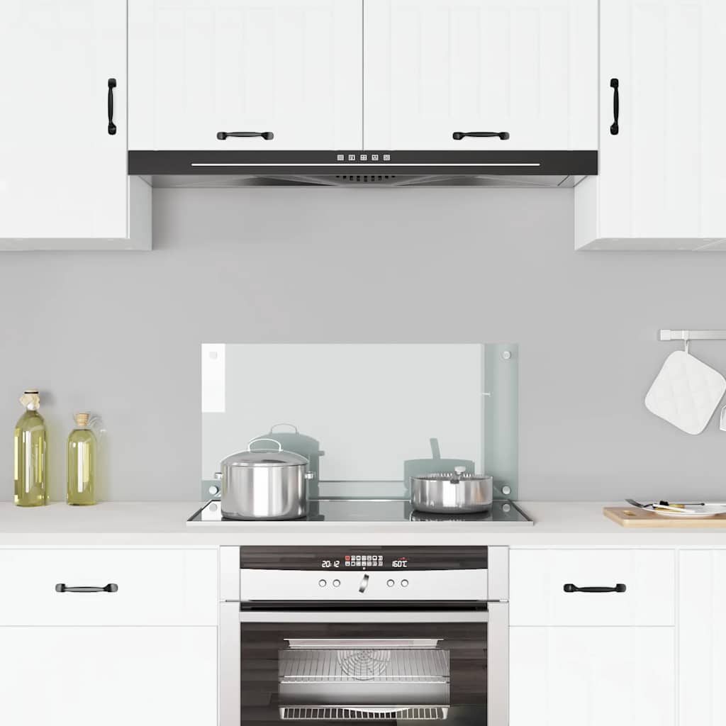 Spatscherm keuken 80x40 cm gehard glas transparant is nu te koop bij PeponiXL, paradijselijk wonen!