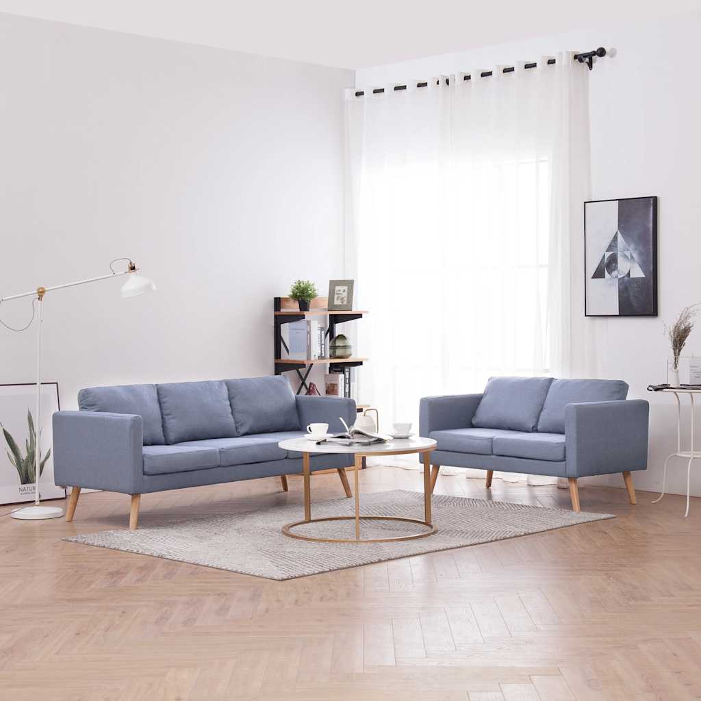 Bankstel stof lichtgrijs is nu te koop bij PeponiXL, paradijselijk wonen!