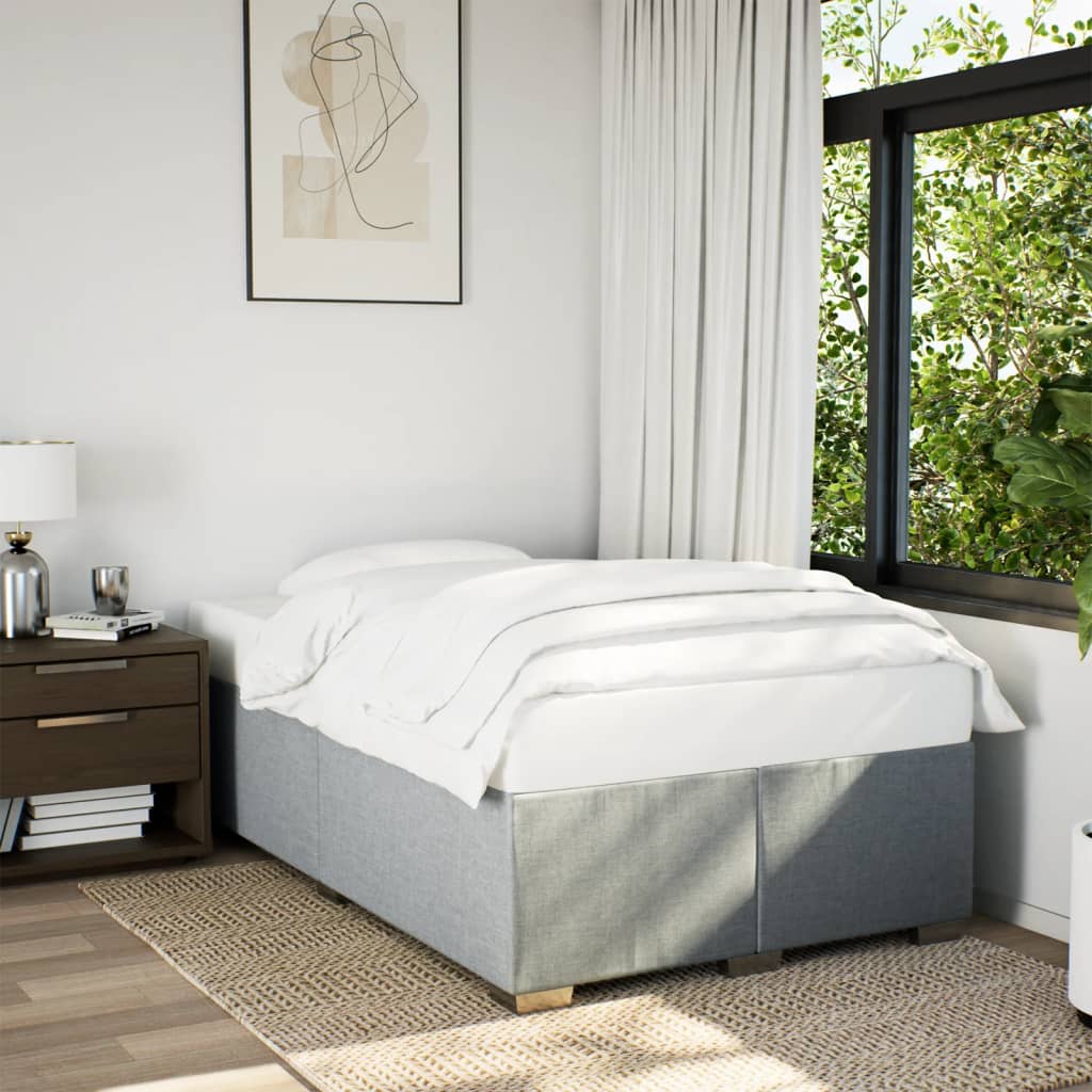 Bedframe zonder matras 120x190 cm stof lichtgrijs is nu te koop bij PeponiXL, paradijselijk wonen!