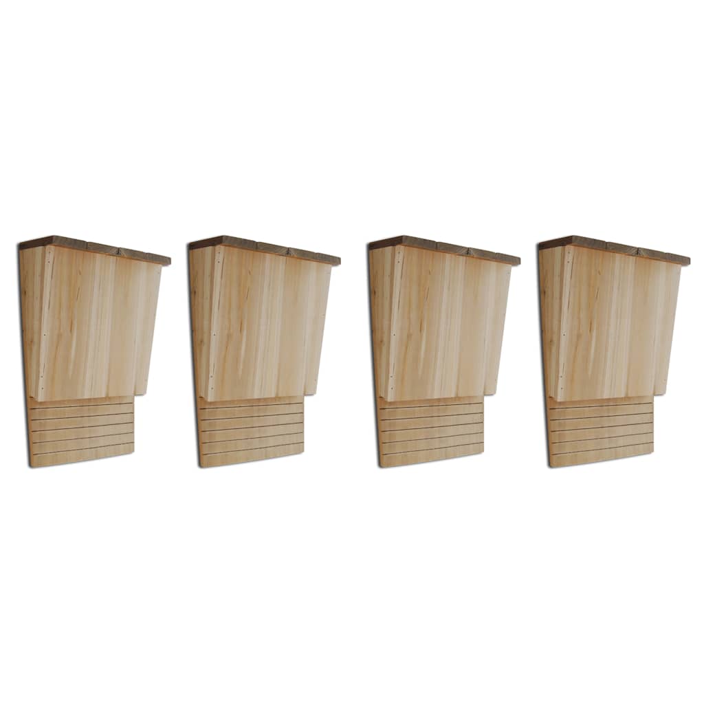 Vleermuizenkasten 4 st 22x12x34 cm hout is nu te koop bij PeponiXL, paradijselijk wonen!