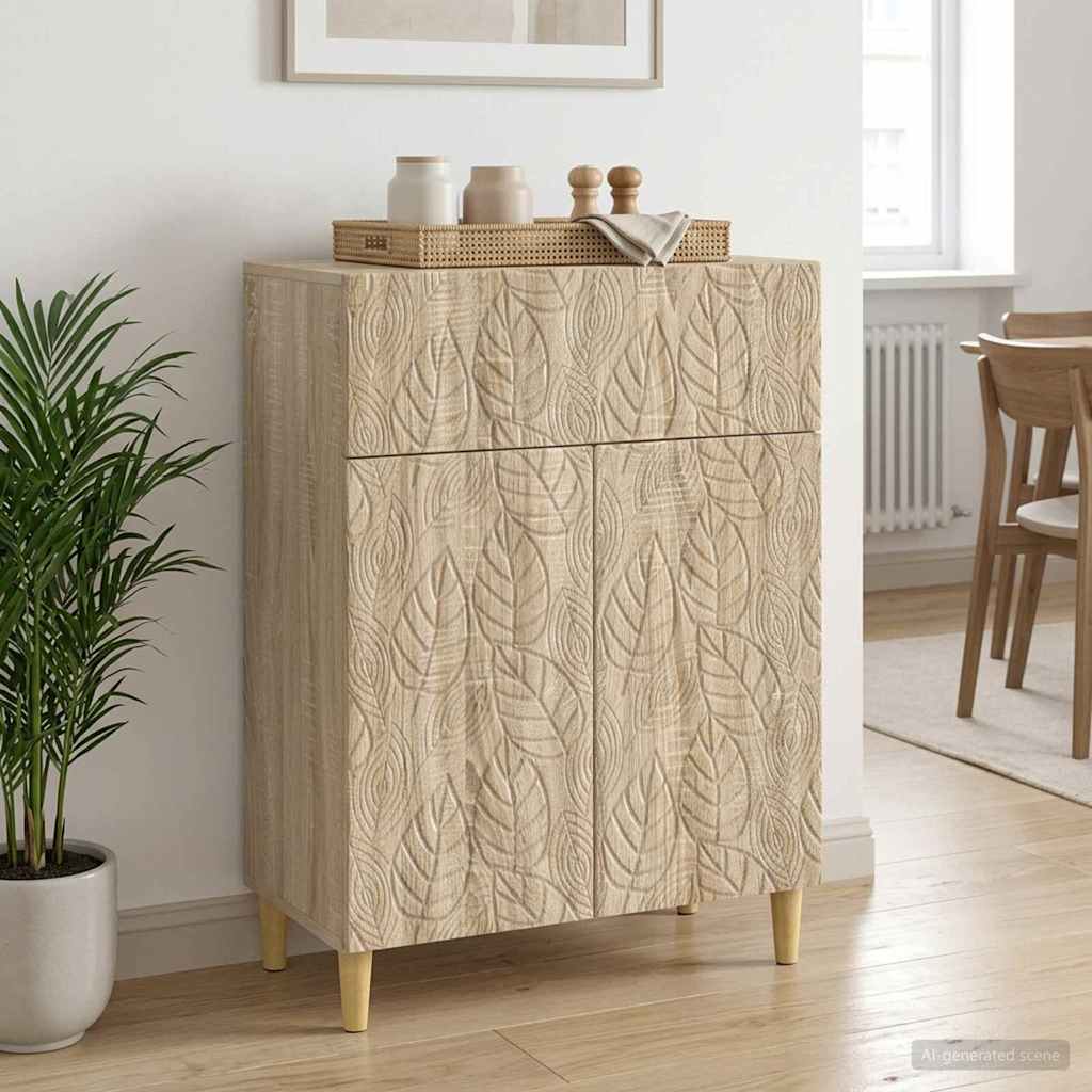 Dressoir Sonoma Eiken 66 x 34,5 x 90 cm Bewerkt hout is nu te koop bij PeponiXL, paradijselijk wonen!
