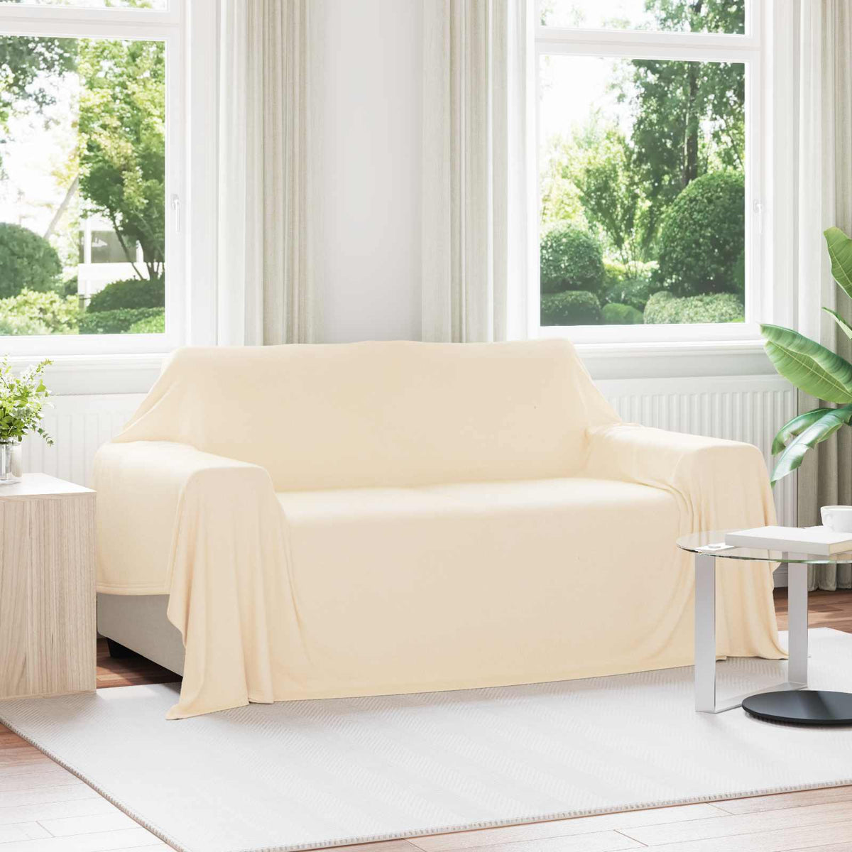 Gooi Deken Crème 280 x 210 cm Fleece is nu te koop bij PeponiXL, paradijselijk wonen!