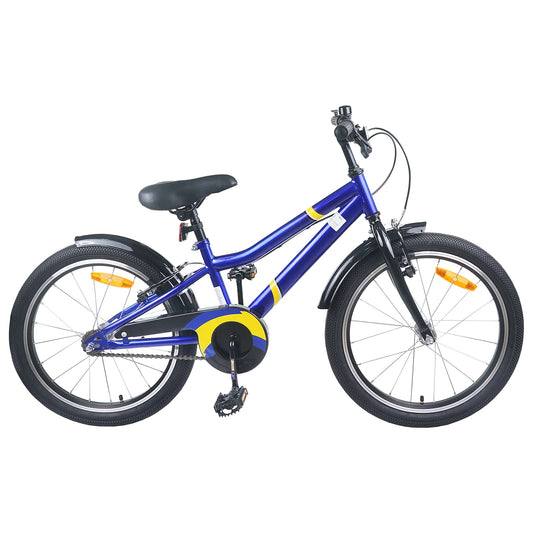 Kinderfiets 22 Inch voor 7-12 jaar oud Blauw Zwart is nu te koop bij PeponiXL, paradijselijk wonen!