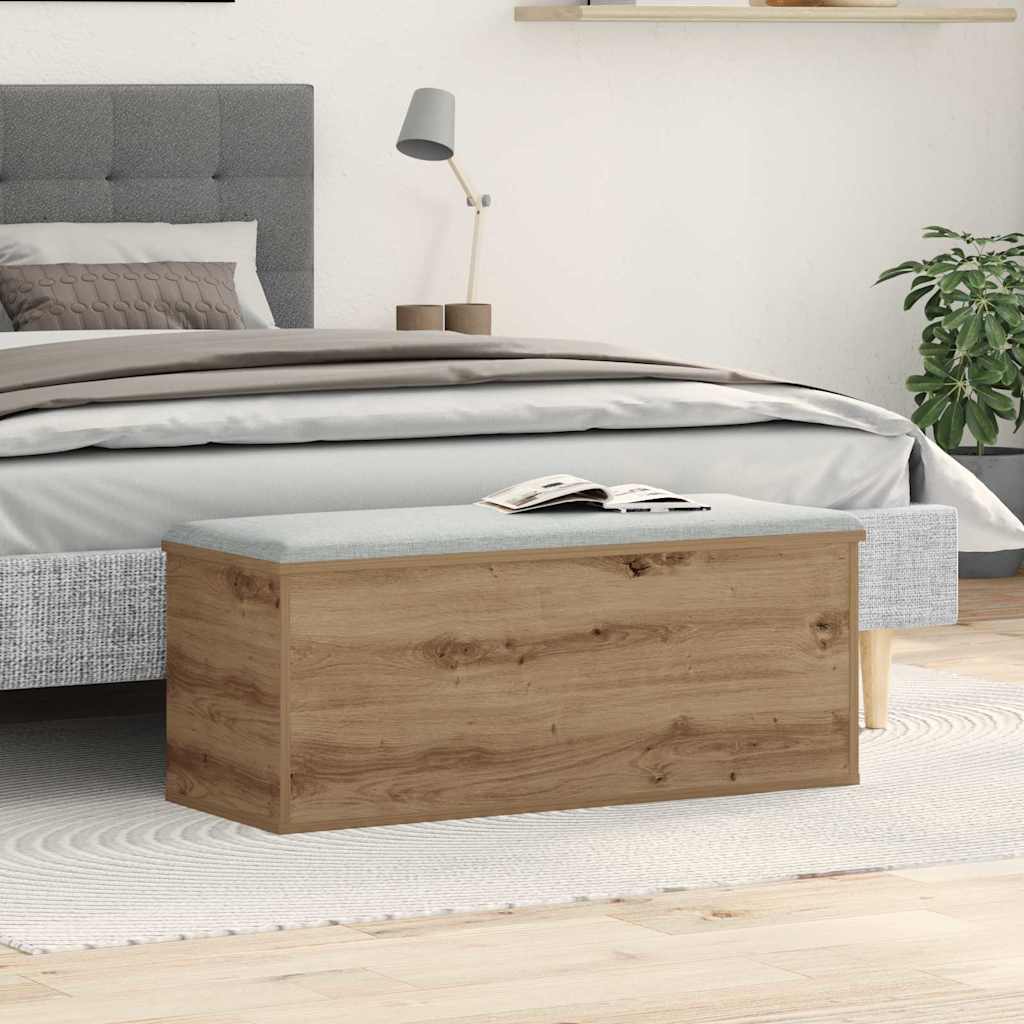 Opslagdoos Artisan Eiken 90 x 35 x 35 cm Bewerkt hout is nu te koop bij PeponiXL, paradijselijk wonen!