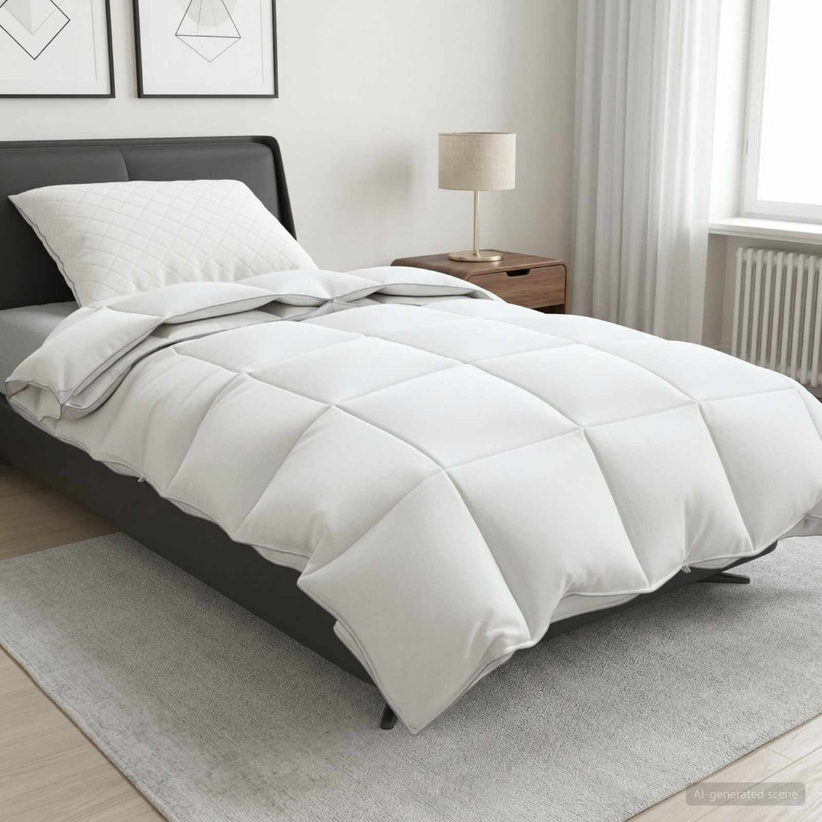 90% ganzen dons dekbedset FULDA 2 st 140 x 200 cm 310 GSM Wit is nu te koop bij PeponiXL, paradijselijk wonen!