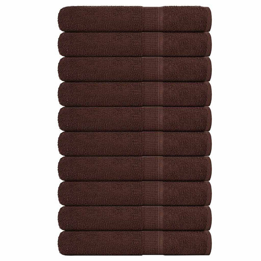 Saunahanddoeken FROGN 10 st 80x200 cm 360 g/m² bruin is nu te koop bij PeponiXL, paradijselijk wonen!