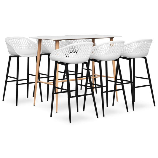 7-delige Barset wit is nu te koop bij PeponiXL, paradijselijk wonen!