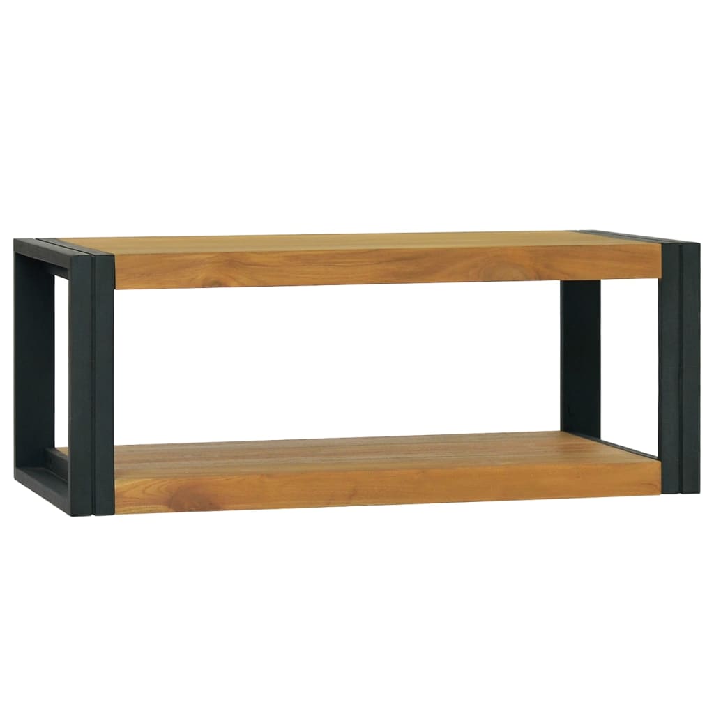 Badkamerwandkast 90x45x35 cm massief teakhout is nu te koop bij PeponiXL, paradijselijk wonen!
