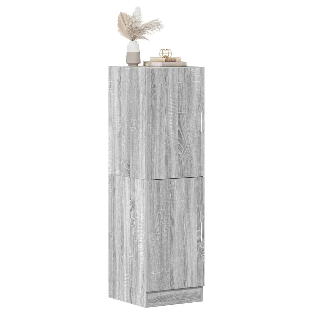 Keukenkast 38x41,5x131,5 cm bewerkt hout grijs sonoma eiken is nu te koop bij PeponiXL, paradijselijk wonen!