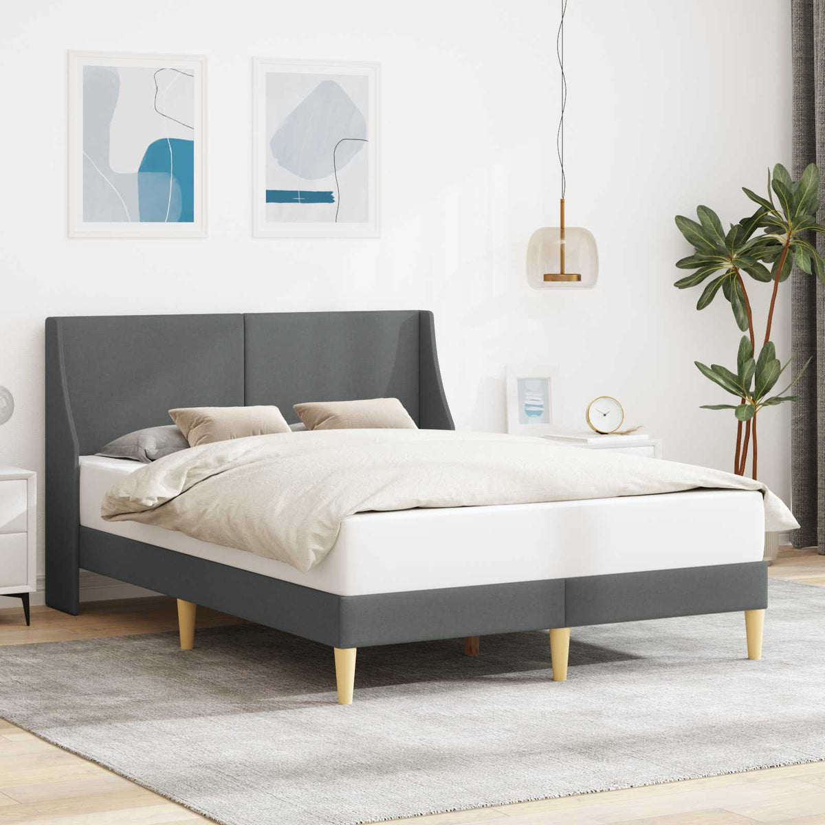 Bedframe met hoofdeinde aansluitplaat is nu te koop bij PeponiXL, paradijselijk wonen!