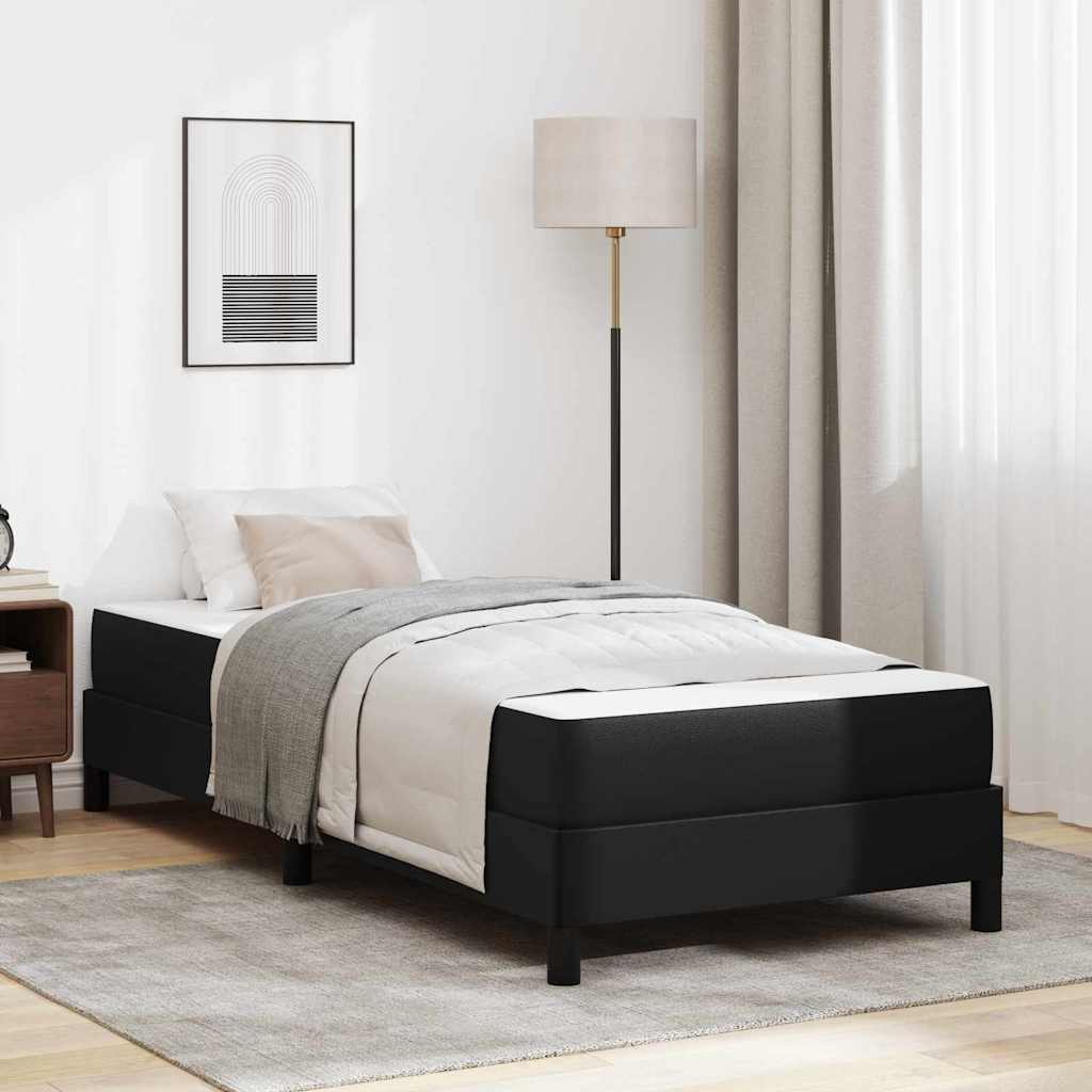 Bedframe met matras Zwart 80 x 200 cm Stof is nu te koop bij PeponiXL, paradijselijk wonen!
