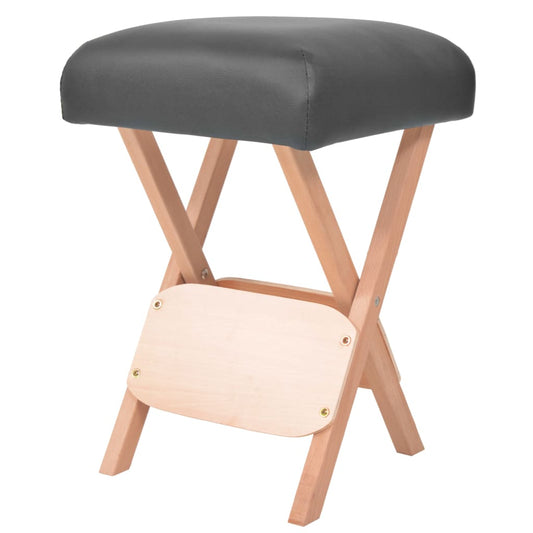 Massagekruk met 12 cm dikke zitting inklapbaar zwart is nu te koop bij PeponiXL, paradijselijk wonen!