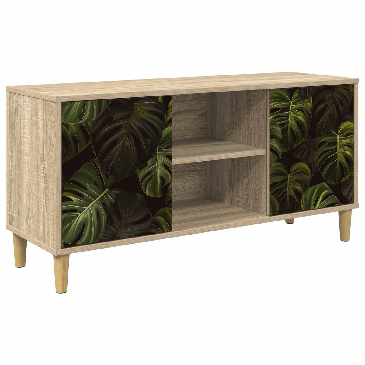 Tv-meubel ELBURG 102 x 33 x 50 cm Sonoma Bewerkt hout is nu te koop bij PeponiXL, paradijselijk wonen!
