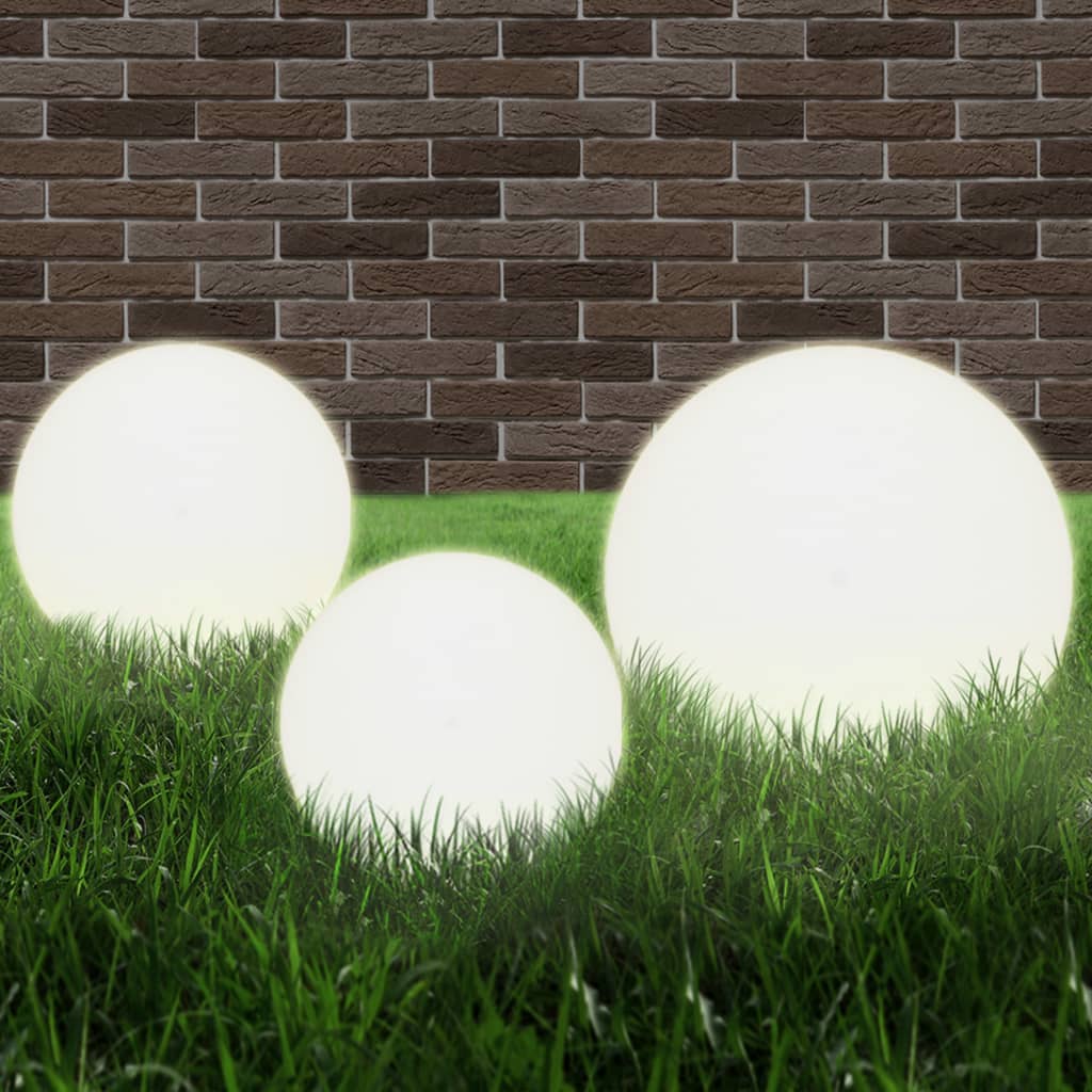 LED-bollampen rond 20/30/40 cm PMMA 3 st is nu te koop bij PeponiXL, paradijselijk wonen!