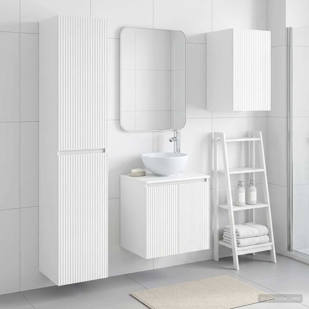 Badkamermeubelset 3 st Hoogglans Wit 33 x 34,5 x 160 cm is nu te koop bij PeponiXL, paradijselijk wonen!