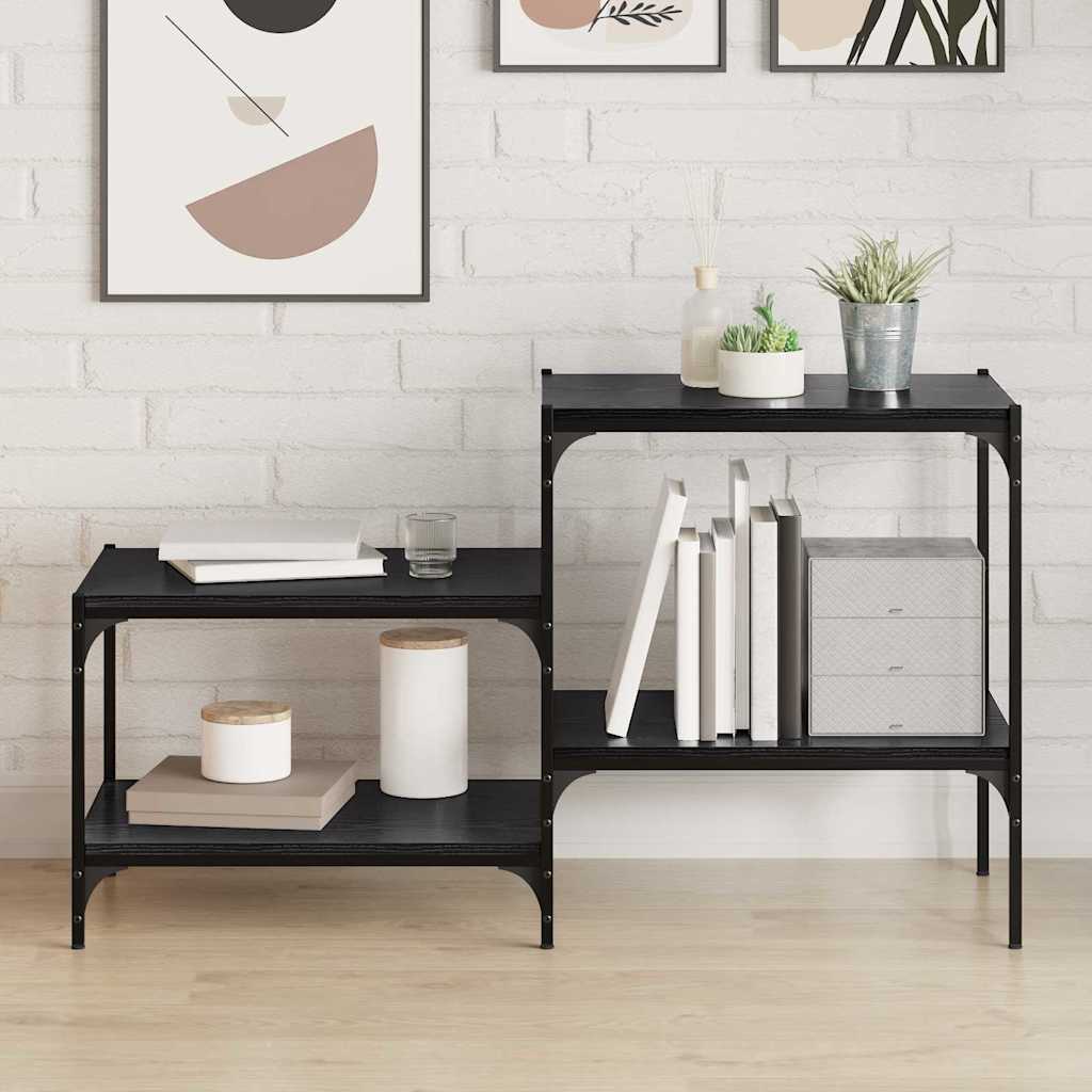 Boekenplank Bord 4 pcs Zwart 60 x 40 x 1,5 cm Bewerkt hout is nu te koop bij PeponiXL, paradijselijk wonen!