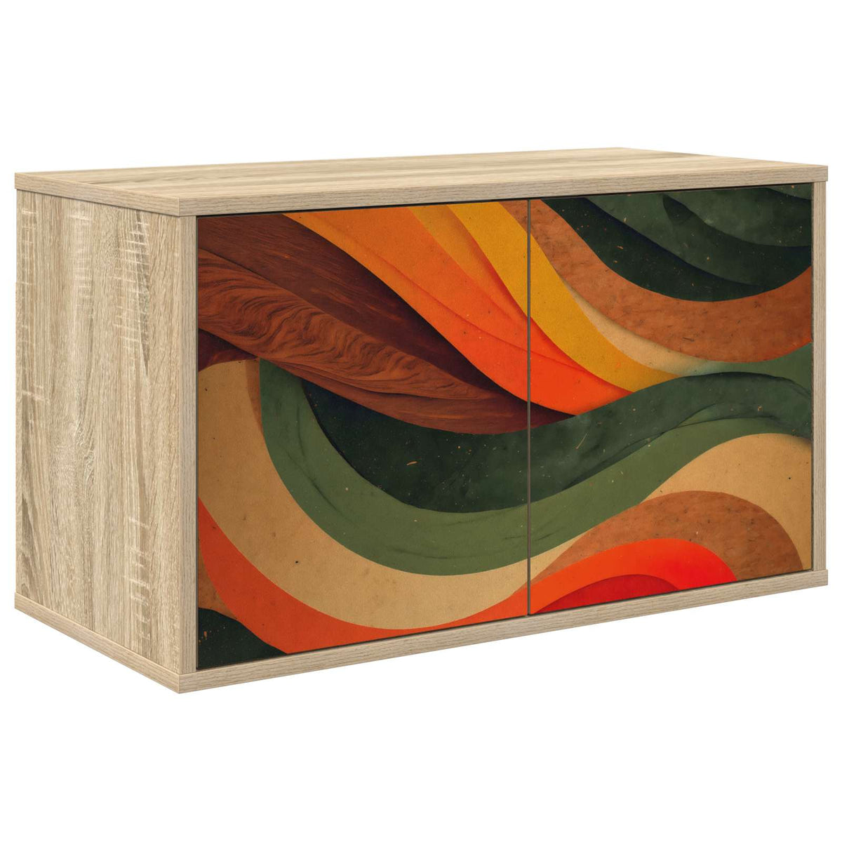 Wandgemonteerd tv-meubel BONN 69 x 33 x 40 cm Sonoma Eiken is nu te koop bij PeponiXL, paradijselijk wonen!