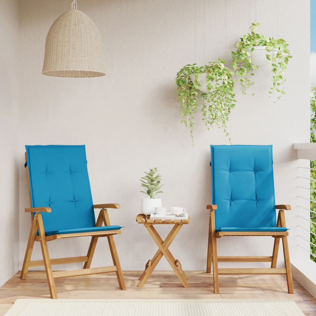 Tuinstoelen 2 st verstelbaar met kussens massief teakhout is nu te koop bij PeponiXL, paradijselijk wonen!