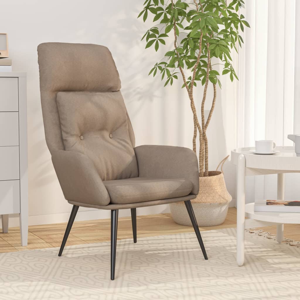 Relaxstoel kunstsuède taupe is nu te koop bij PeponiXL, paradijselijk wonen!