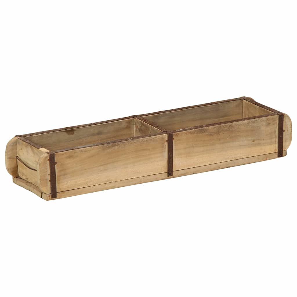 Dienblad Bruin 57 x 15 x 9 cm Massief Gerecycled Hout is nu te koop bij PeponiXL, paradijselijk wonen!