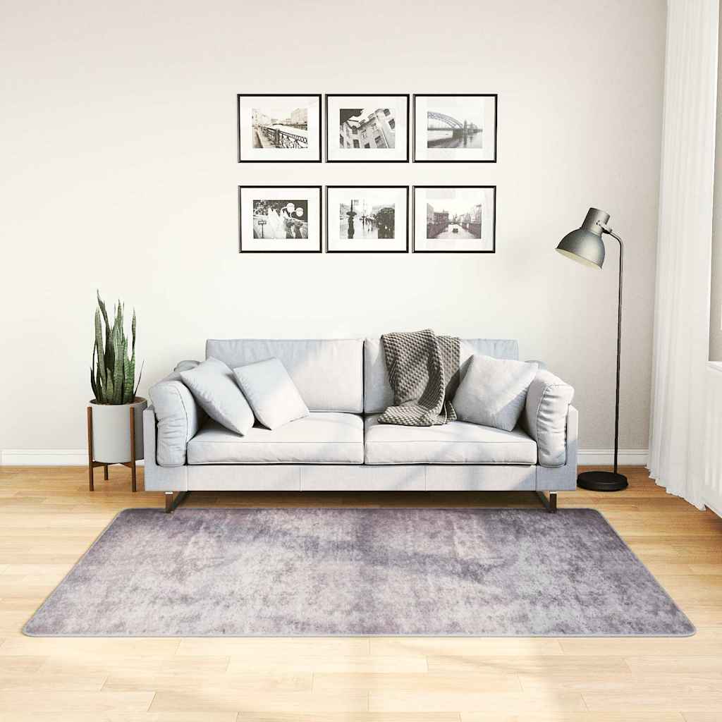 Vloerkleed wasbaar 120x180 cm grijs is nu te koop bij PeponiXL, paradijselijk wonen!