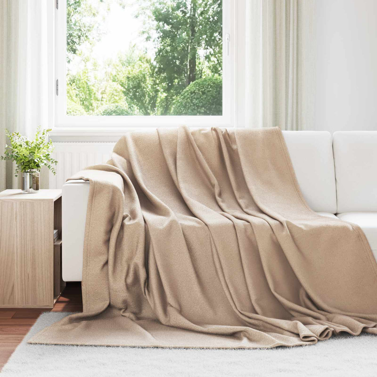 Gooi Deken Kameel 240 x 220 cm Fleece is nu te koop bij PeponiXL, paradijselijk wonen!