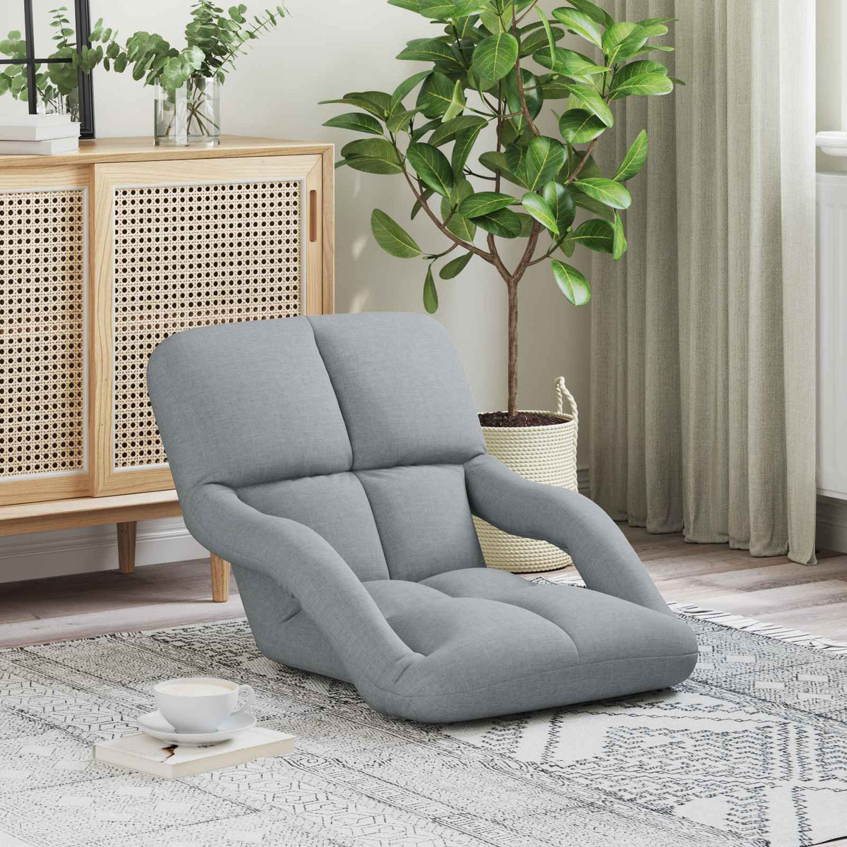 Verstelbare vlo stoelen Lichtgrijs 58 x 62 x 58 cm Stof is nu te koop bij PeponiXL, paradijselijk wonen!