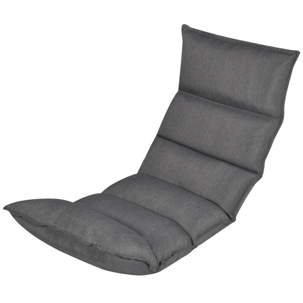 Zitkussen voor op de vloer inklapbaar stof grijs is nu te koop bij PeponiXL, paradijselijk wonen!